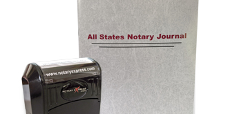 Notary Express offers stamps, seals and record journals.