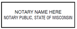 State of Wisconsin notary seal